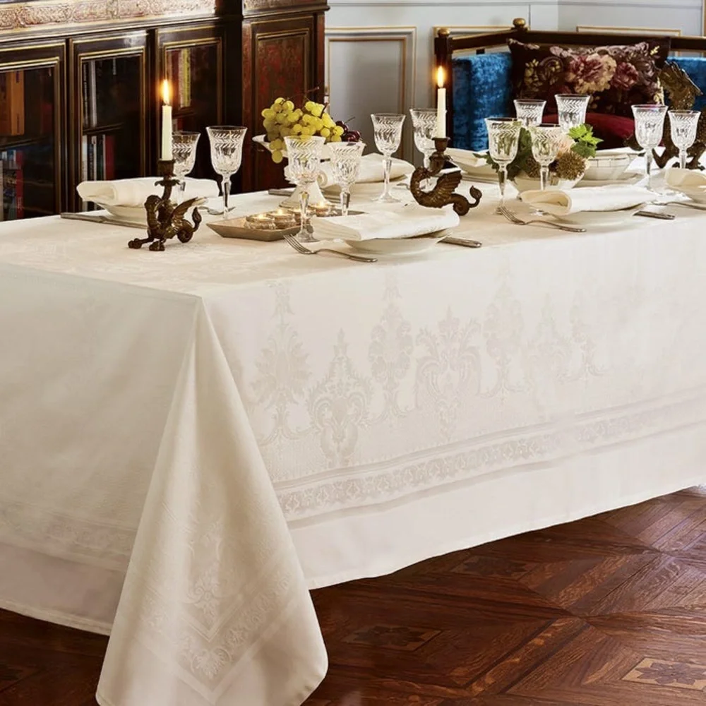 GARNIER-THIEBAUT france 100% COTON-COTTON BAUMWOLLE Tablecloth 74”